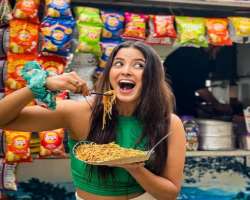She is a food lover and often shares photographs of her trying different foods on social media.